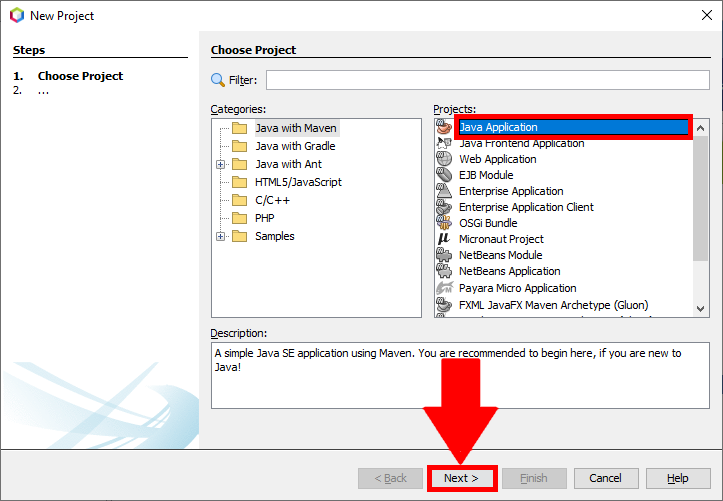 java application