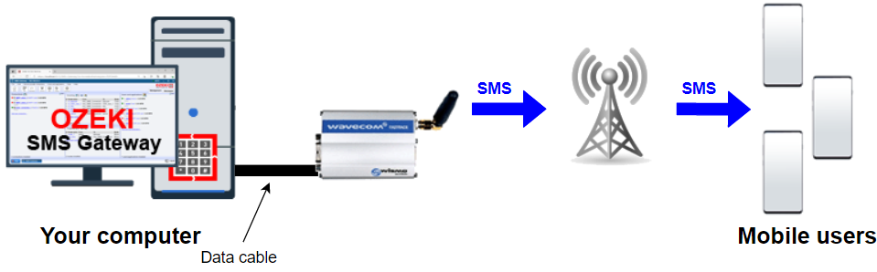 ingen forbindelse eskortere øge How to use a GSM modem to send sms wirelessly