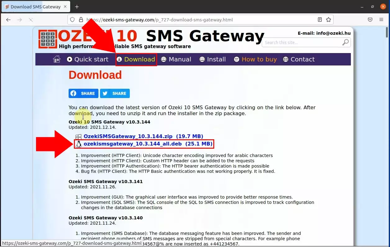 download sms gateway installer