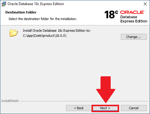 choose a destination folder
