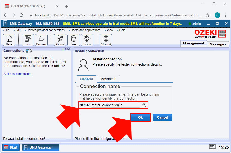 configure tester service provider