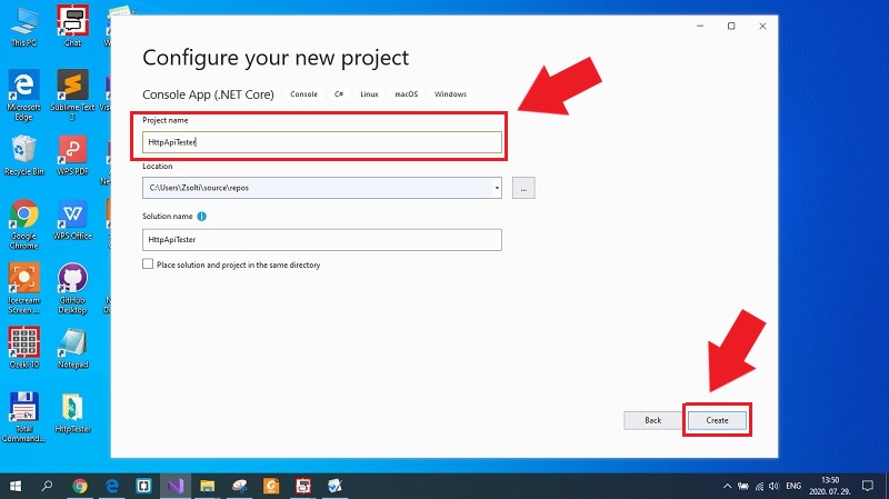 setup visual studio project
