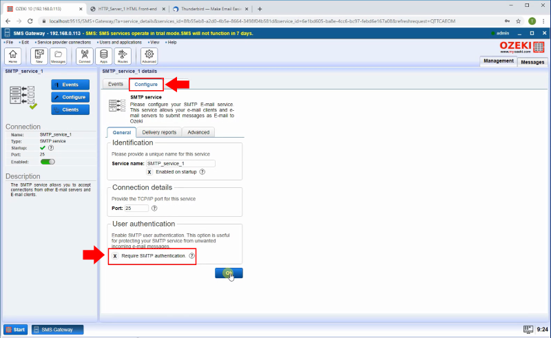 enable require authentication