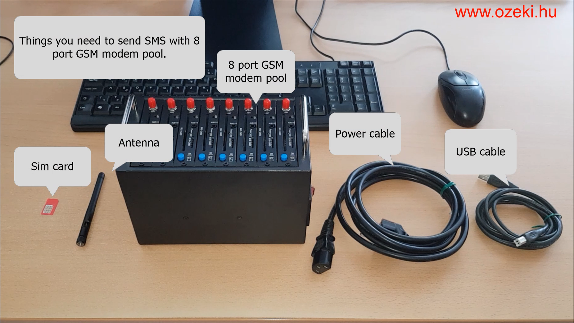 How to use gsm modem pool to sms wirelessly
