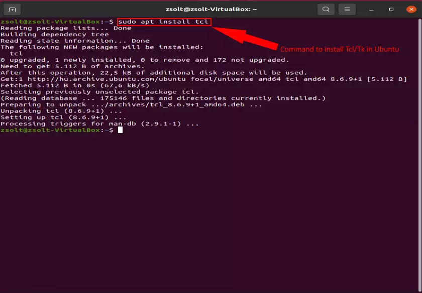how to install tcl tk on ubuntu
