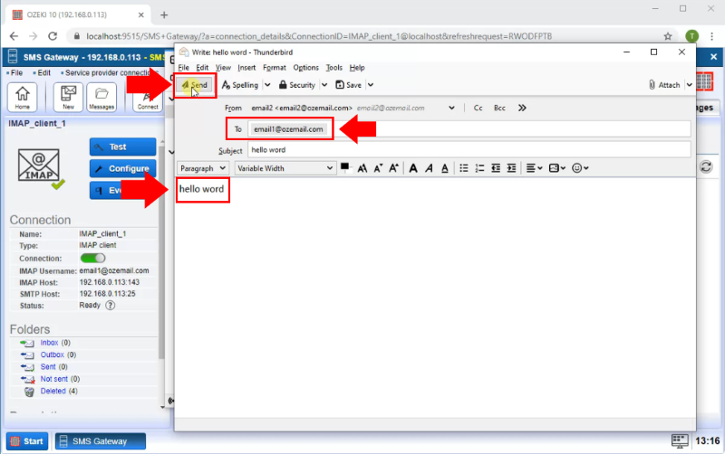 send email to sms