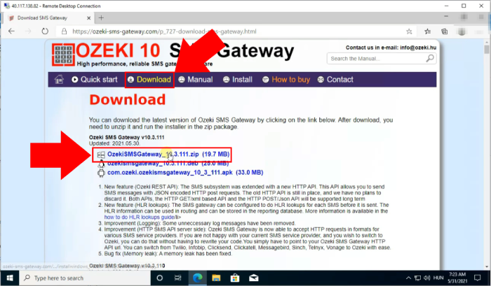 download ozeki sms gateway