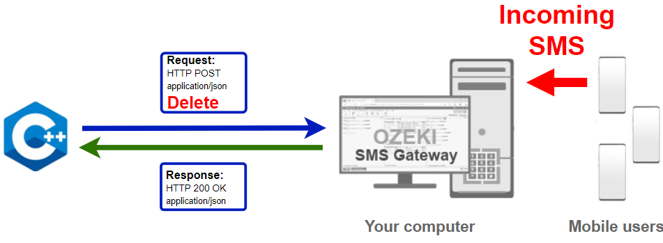 how to delete an sms in ccpp