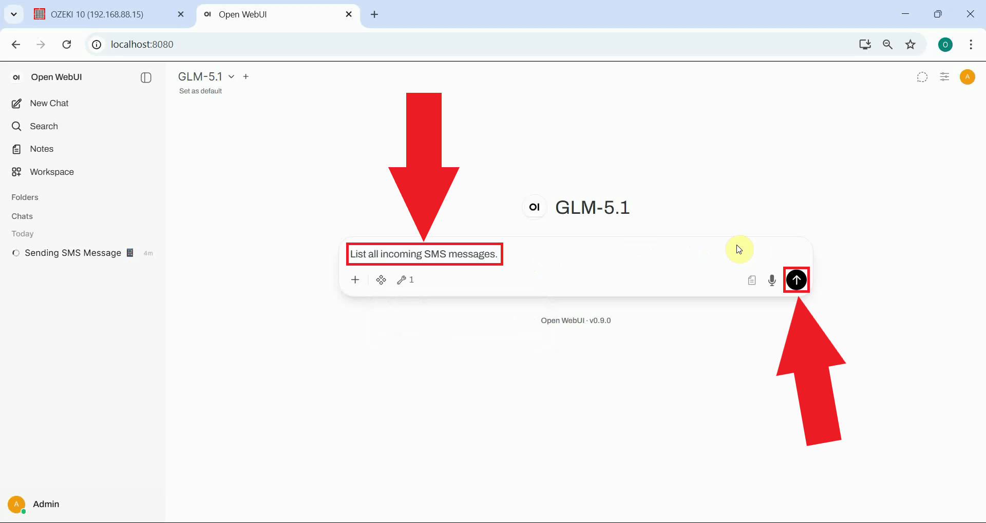 Ask LLM to list incoming messages