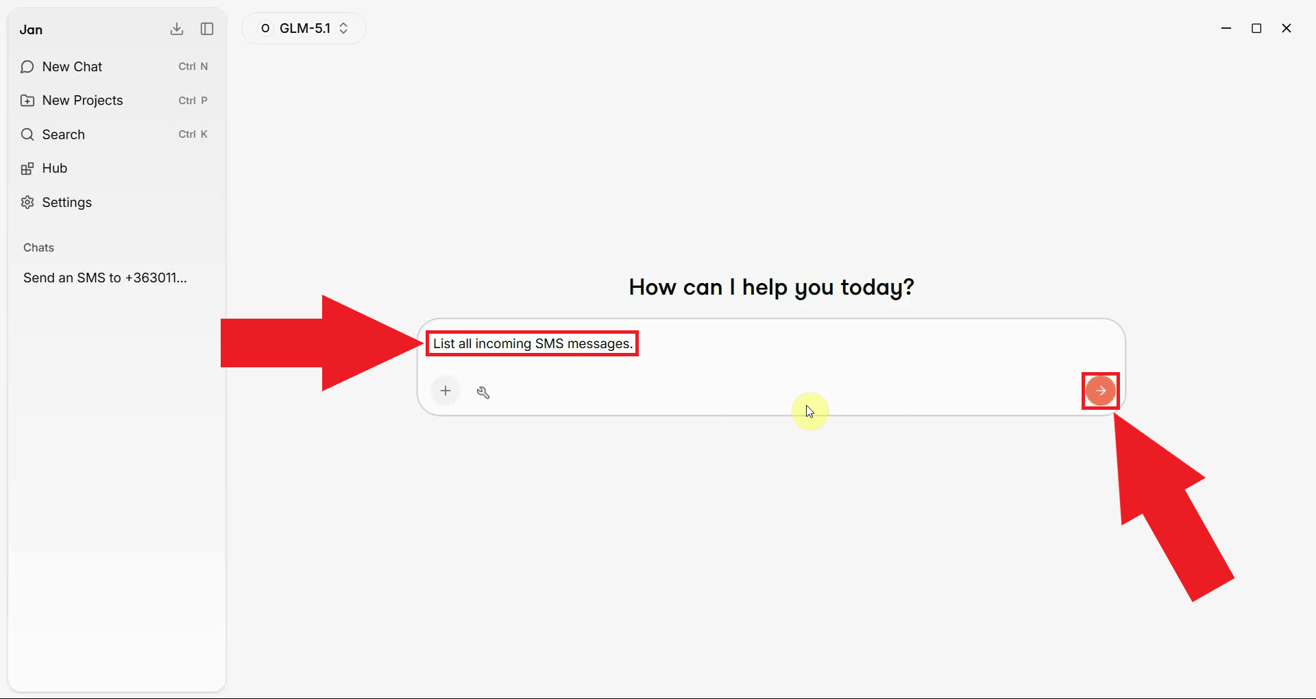 Ask LLM to list incoming messages