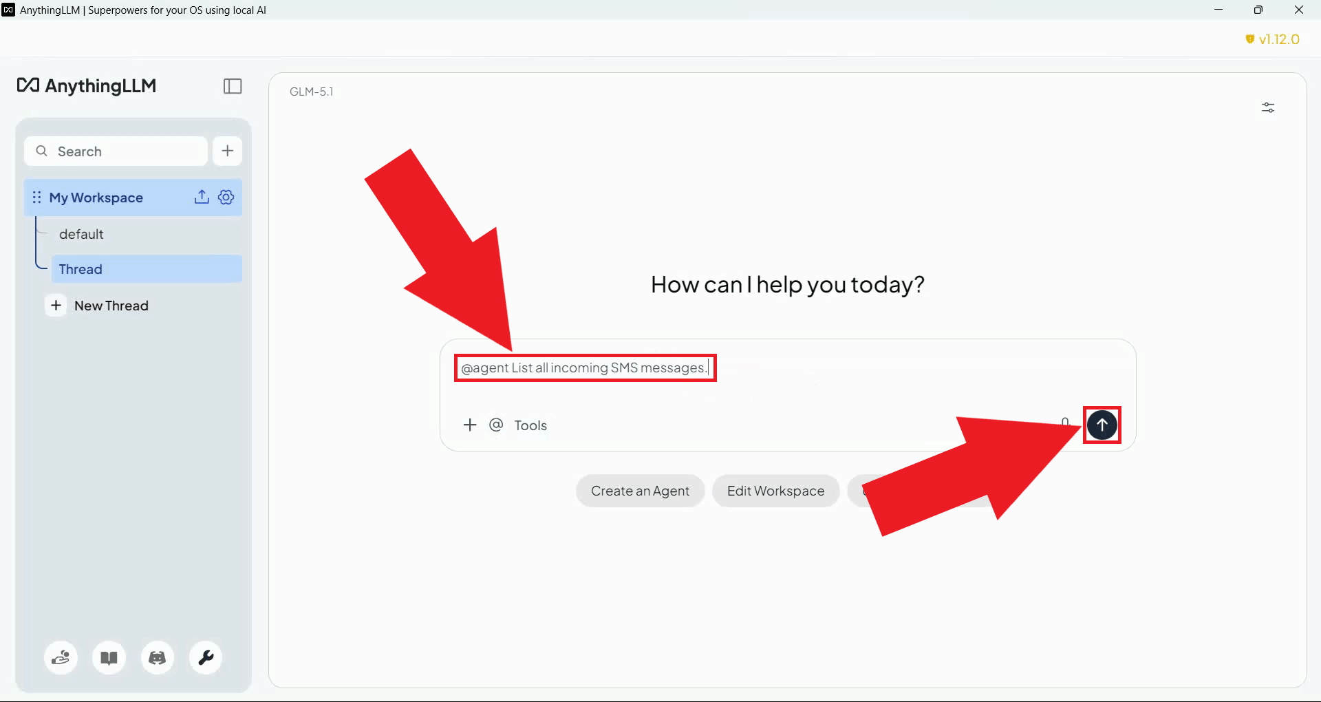 Ask LLM to list incoming messages