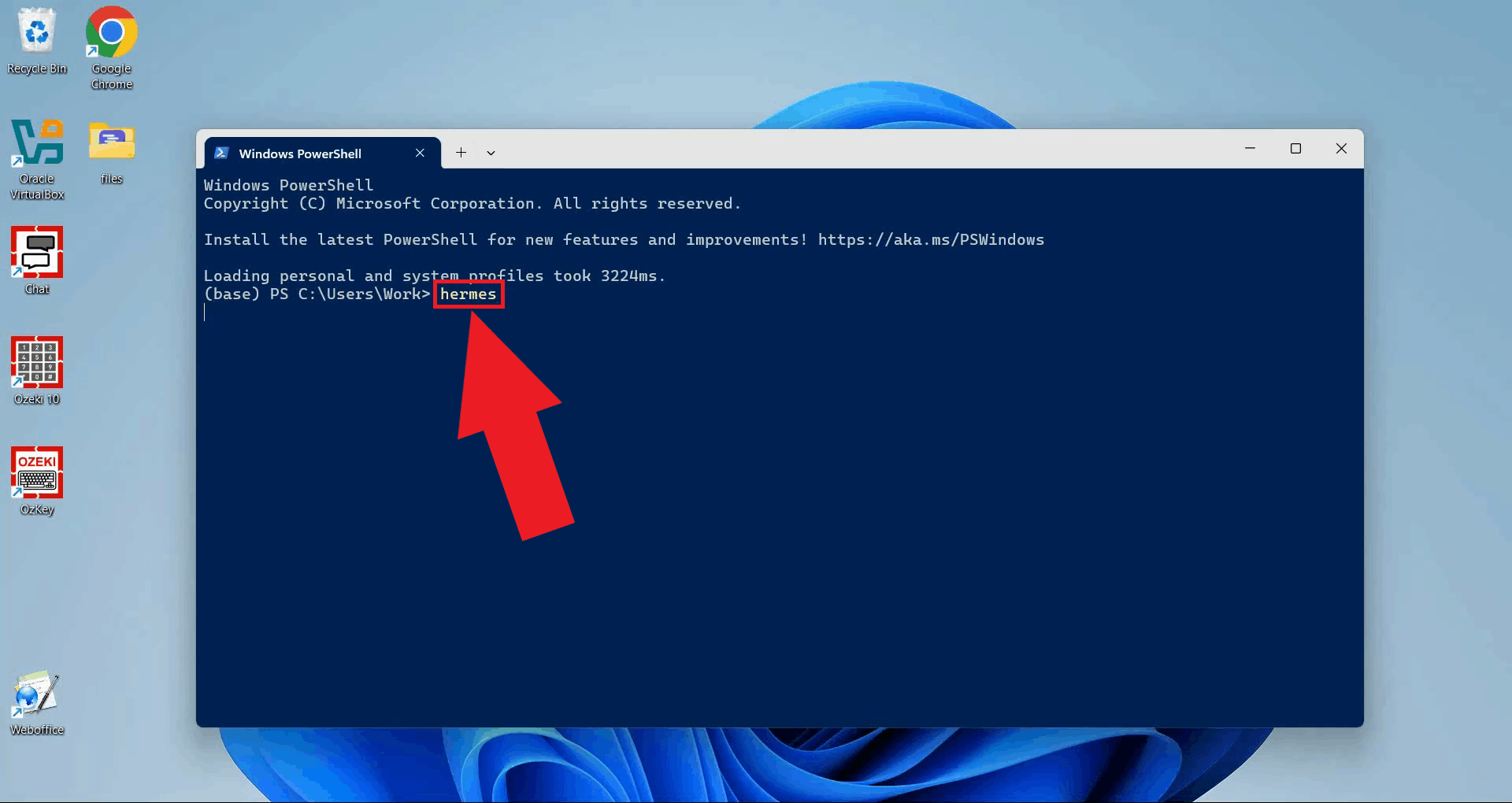 Launch Hermes Agent from terminal