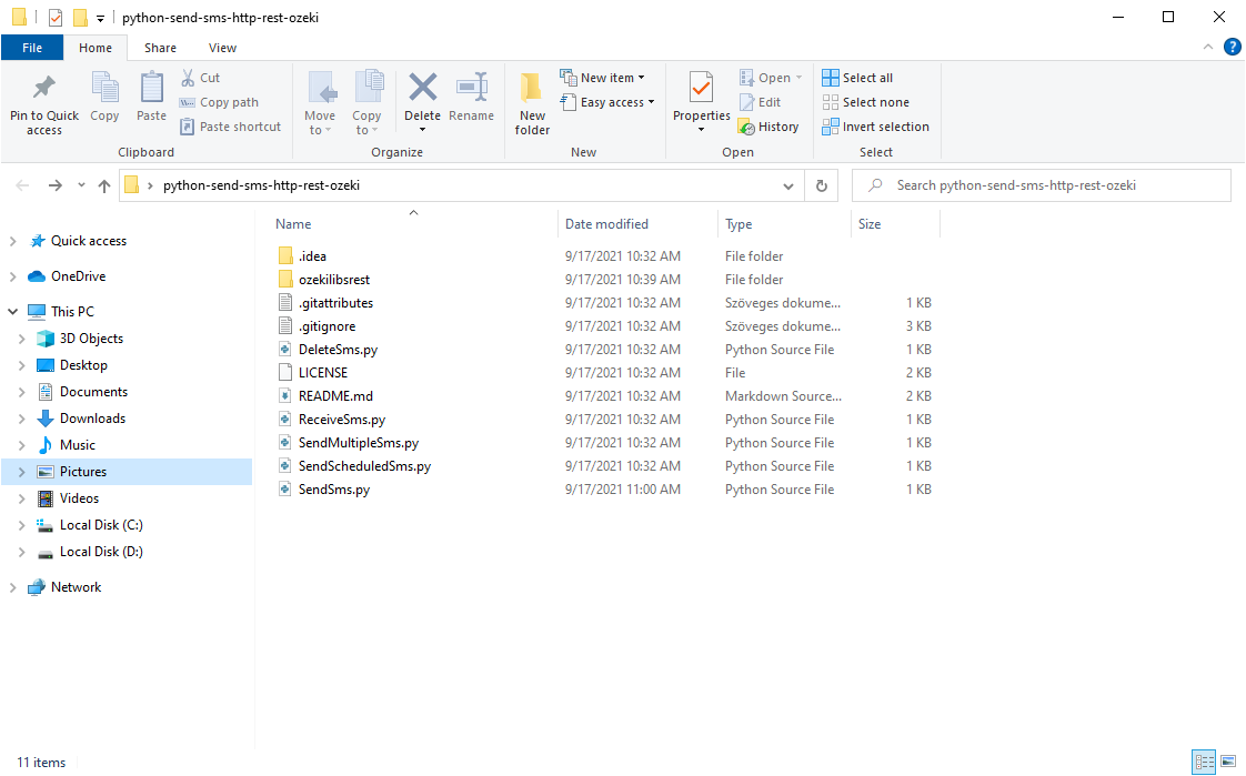 How to download the latest Python SMS library from Github
